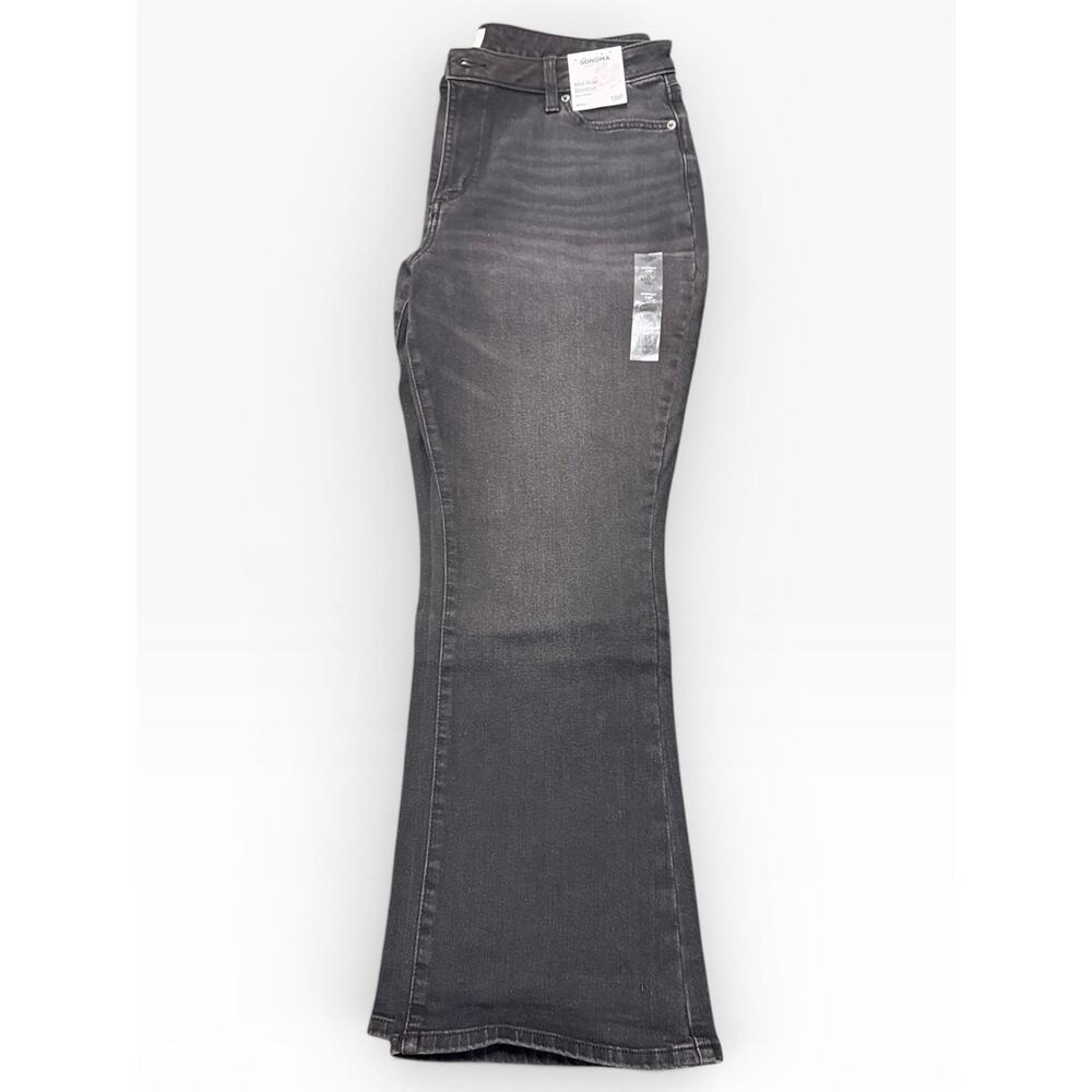 Sonoma Bootcut Jeans Women 18P Black Mid Rise Stretch NWT - Picture 6 of 7